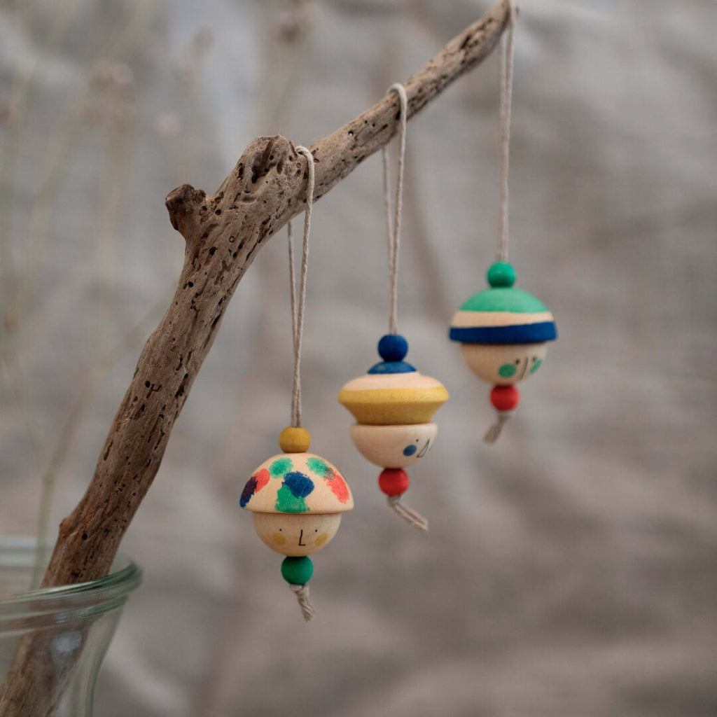 Kind Folks Wooden Ornament Set
