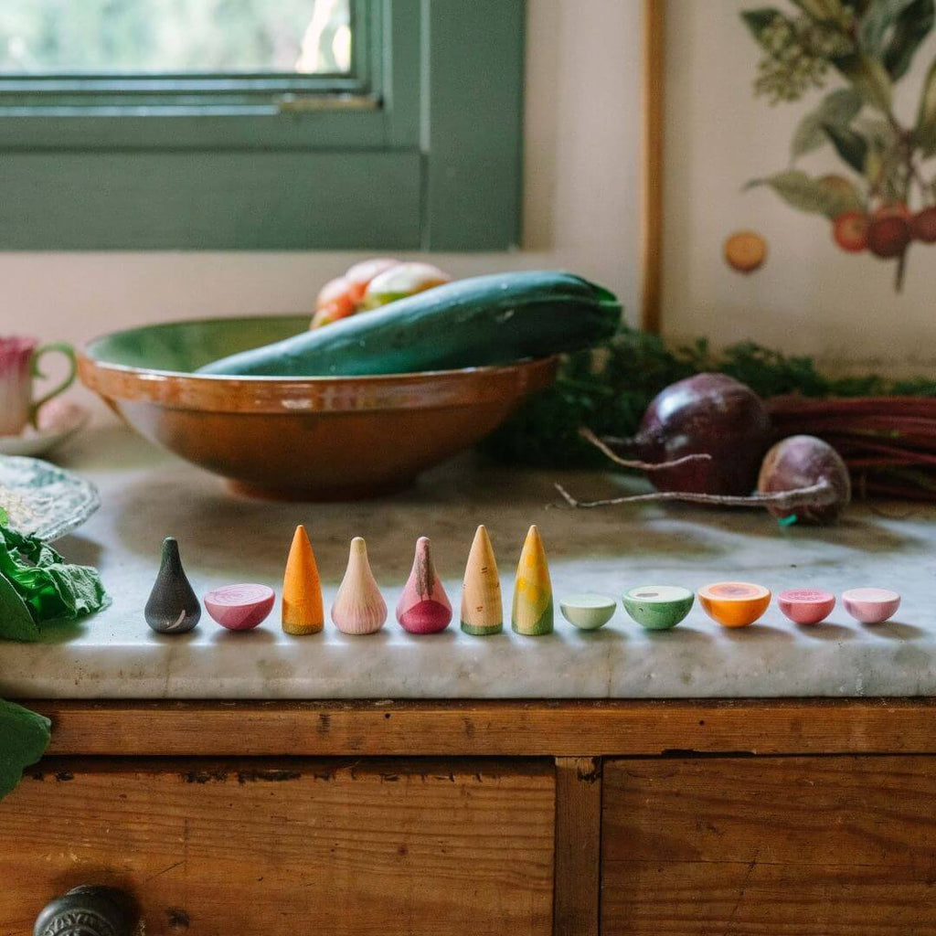 Wooden Veggies Play Set