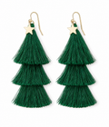 Christmas Tree Tassel Earrings