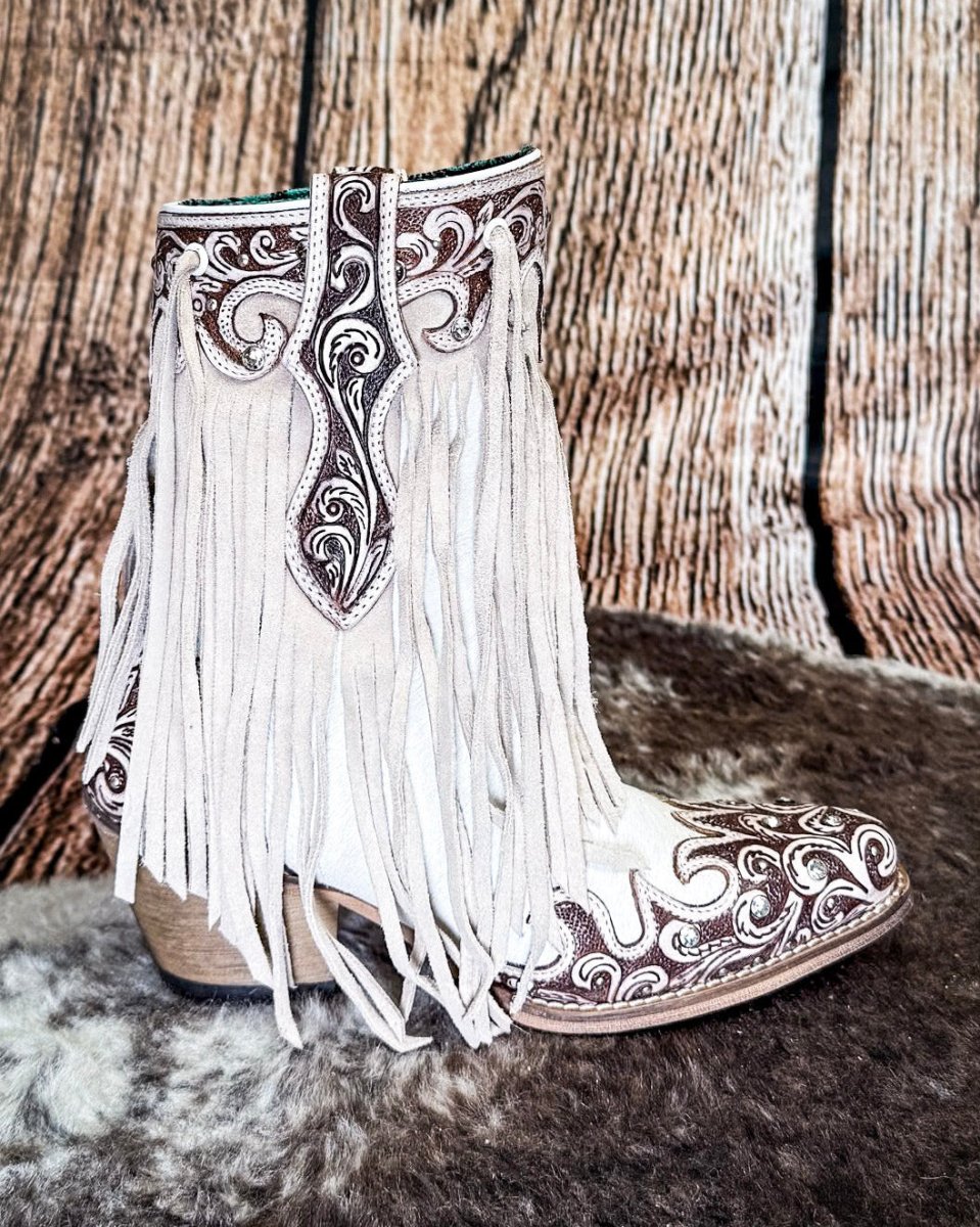 Hannah Canyon Fringed Boots by Myra Bag