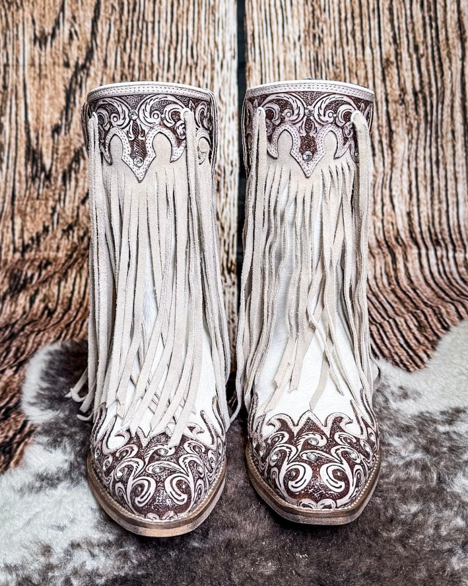 Hannah Canyon Fringed Boots by Myra Bag