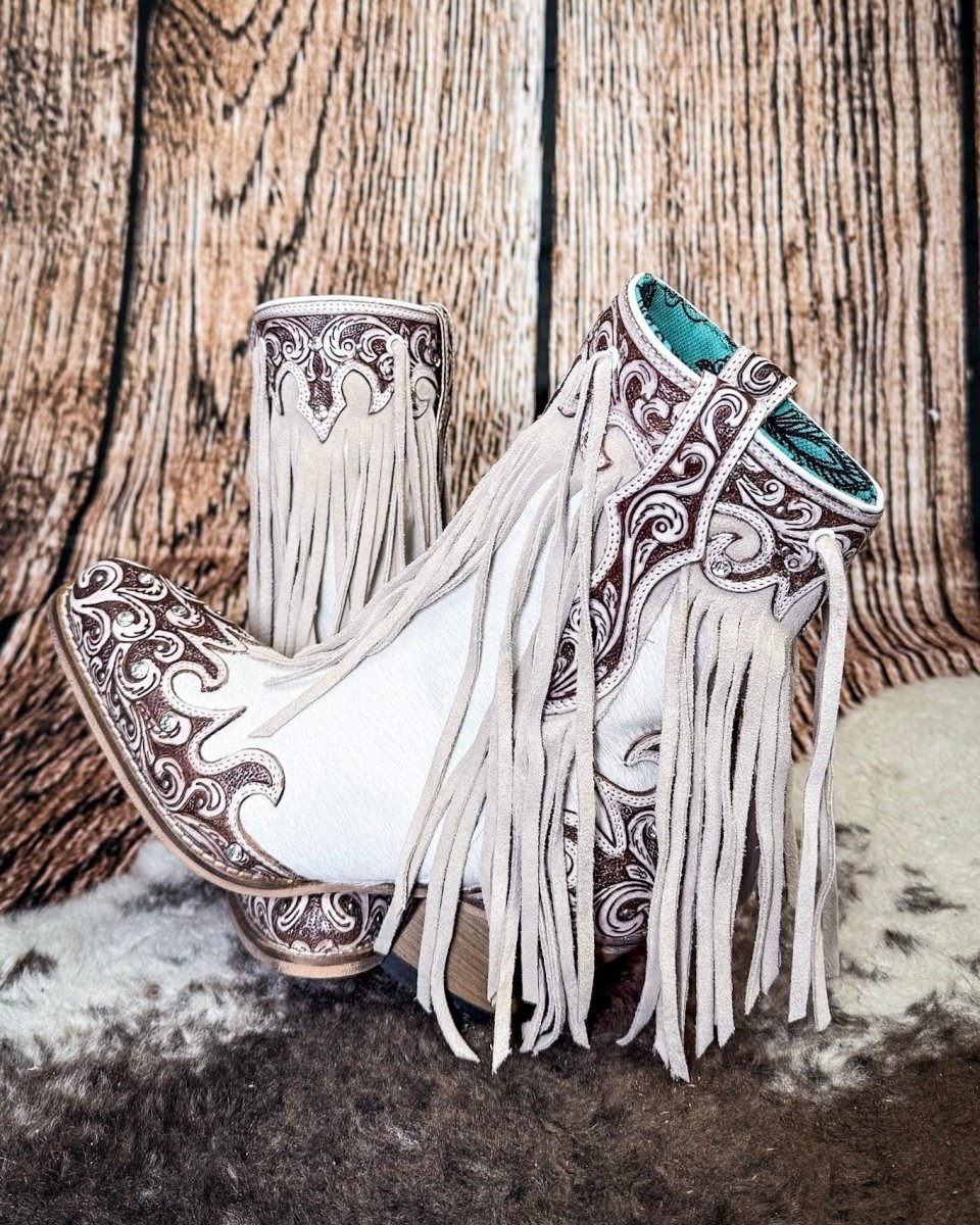 Hannah Canyon Fringed Boots by Myra Bag