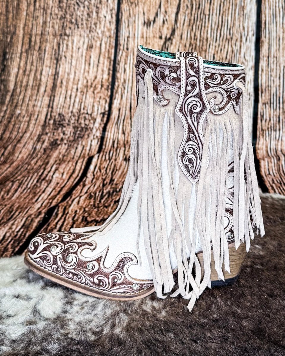 Hannah Canyon Fringed Boots by Myra Bag