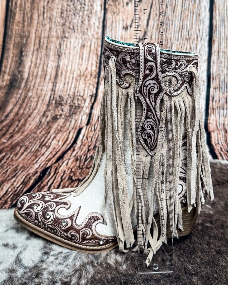 Hannah Canyon Fringed Boots by Myra Bag