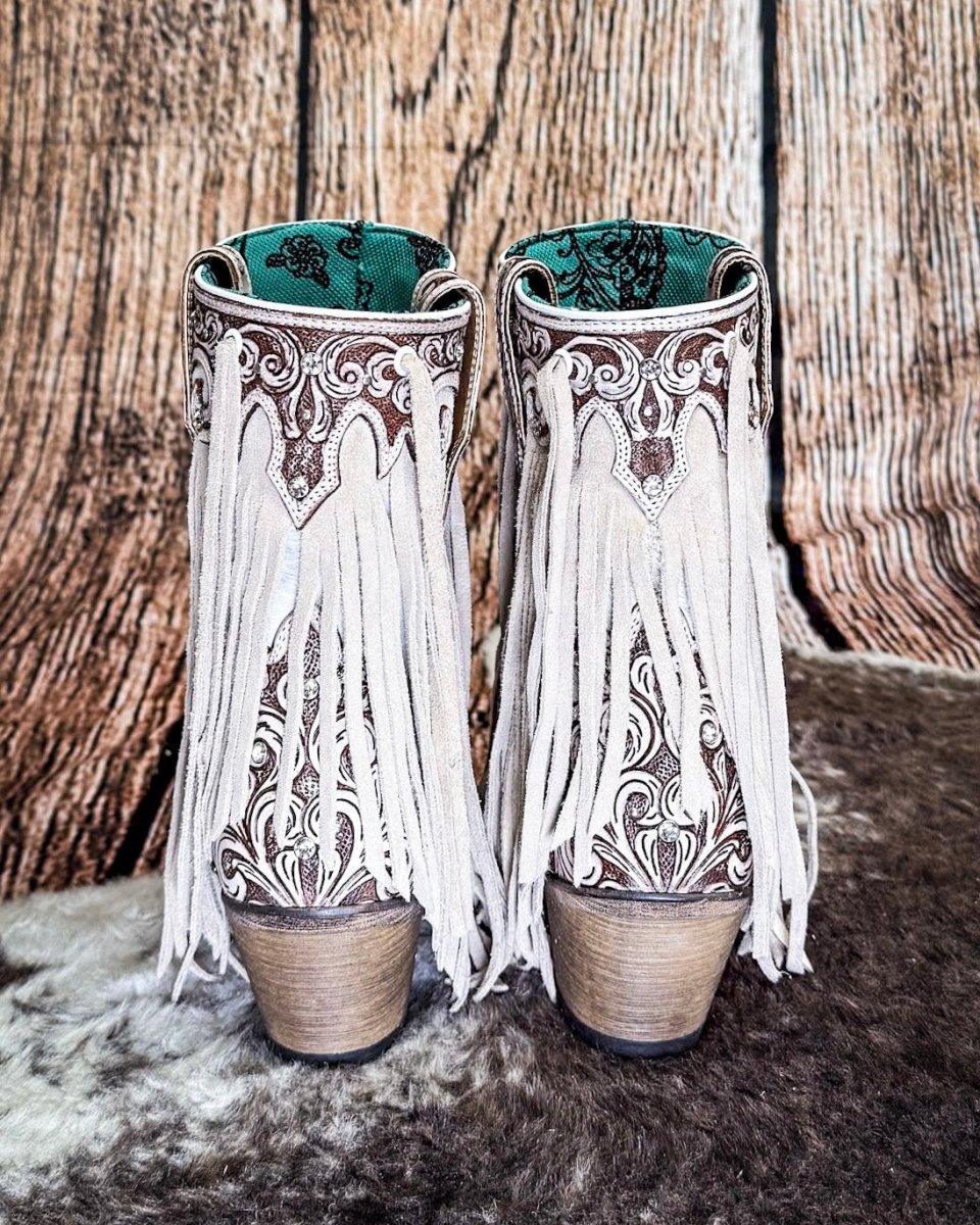 Hannah Canyon Fringed Boots by Myra Bag