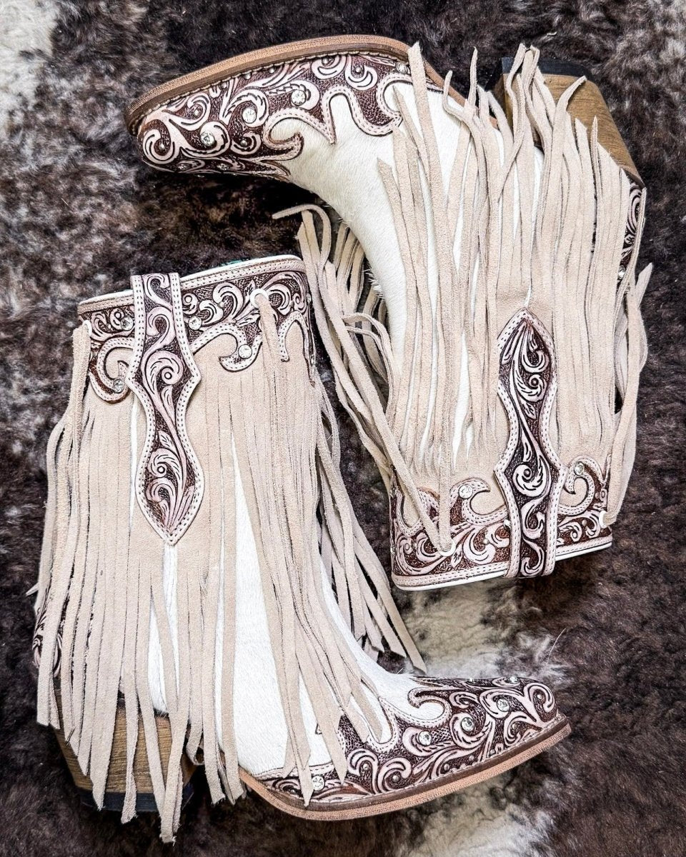 Hannah Canyon Fringed Boots by Myra Bag
