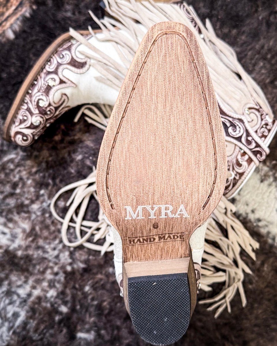 Hannah Canyon Fringed Boots by Myra Bag