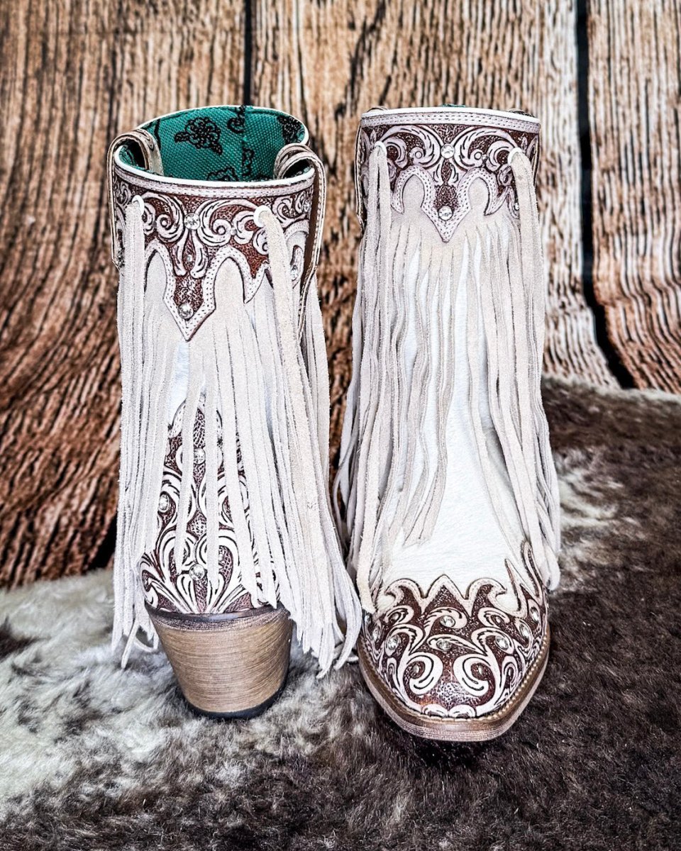 Hannah Canyon Fringed Boots by Myra Bag