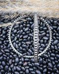 Harper Pearl Fashion Hoop Earrings in Silver