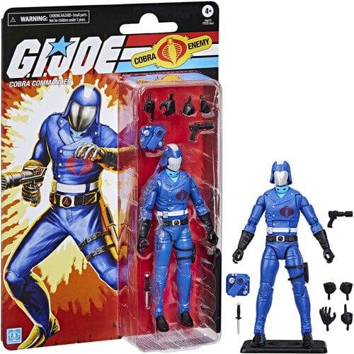 HASBRO COLLECTIBLES: GI JOE CLASSIFIED SERIES - RETRO CARDBACK COBRA COMMANDER ACTION FIGURE