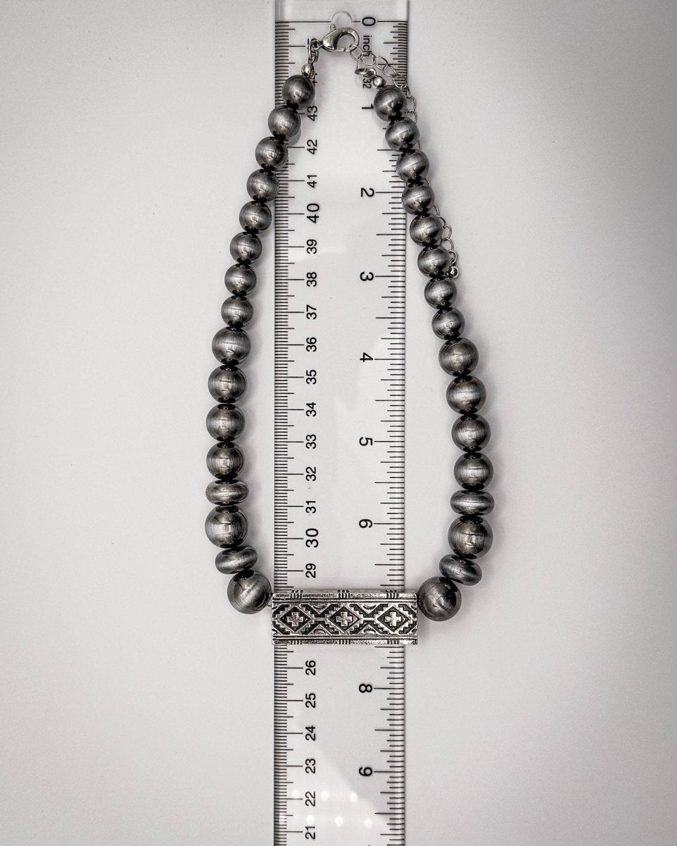 Hawthorn Beaded Fashion Bar Necklace