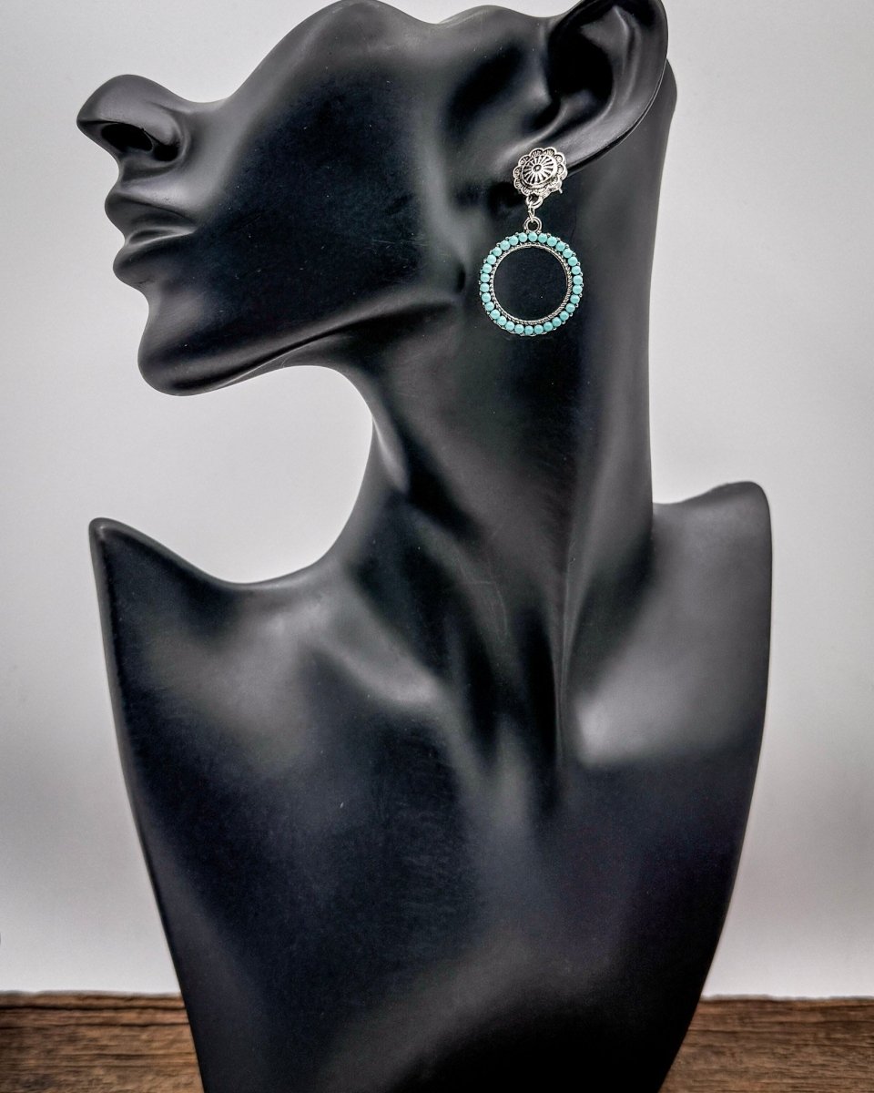 Heirloom Halo Fashion Dangle Hoop Earrings
