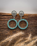 Heirloom Halo Fashion Dangle Hoop Earrings