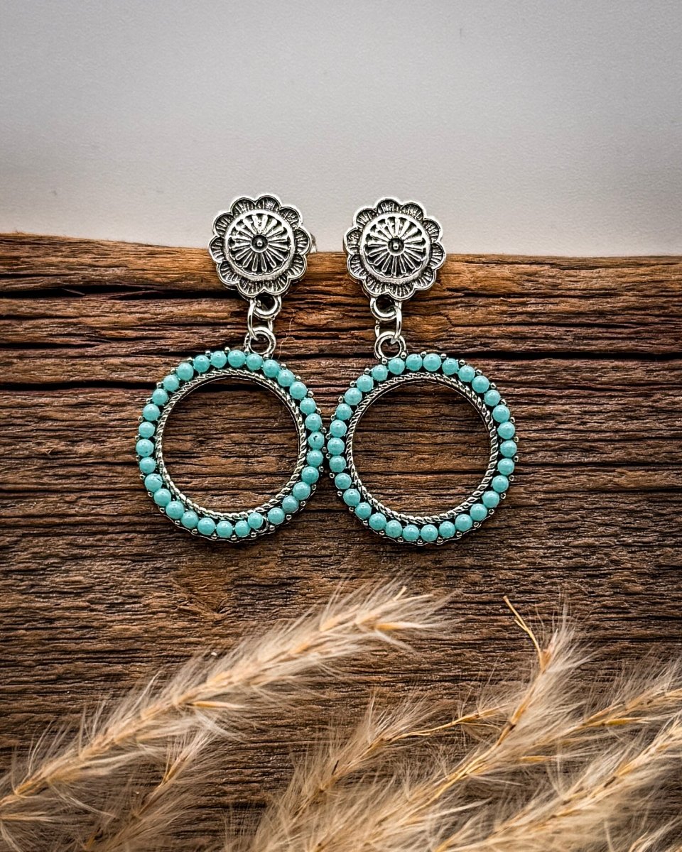 Heirloom Halo Fashion Dangle Hoop Earrings