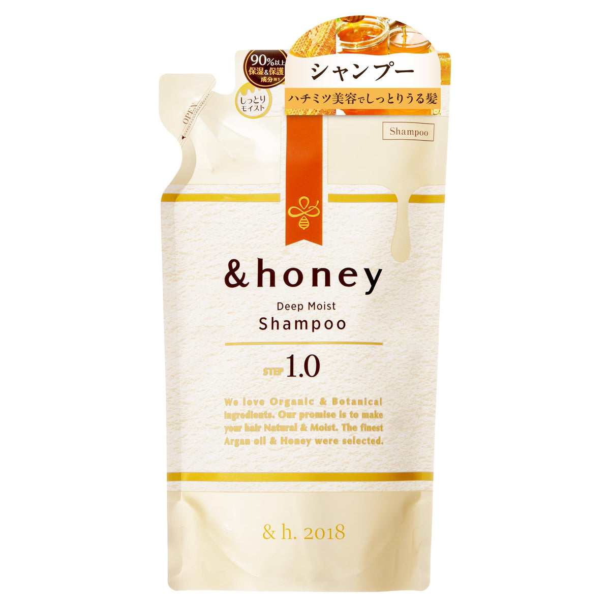 &honey 深层保湿洗发水替换装 1.0版 持久滋润 350ml