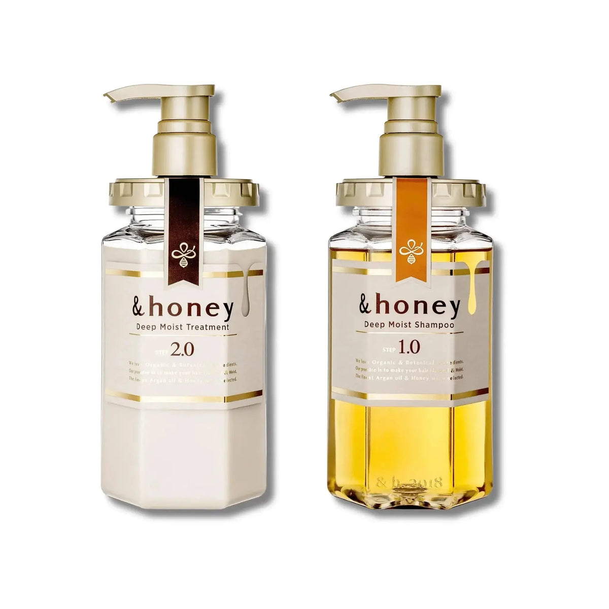 &amp;HONEY Deep Moist 1.0保湿洗发水440ml+2.0护发素445g套装