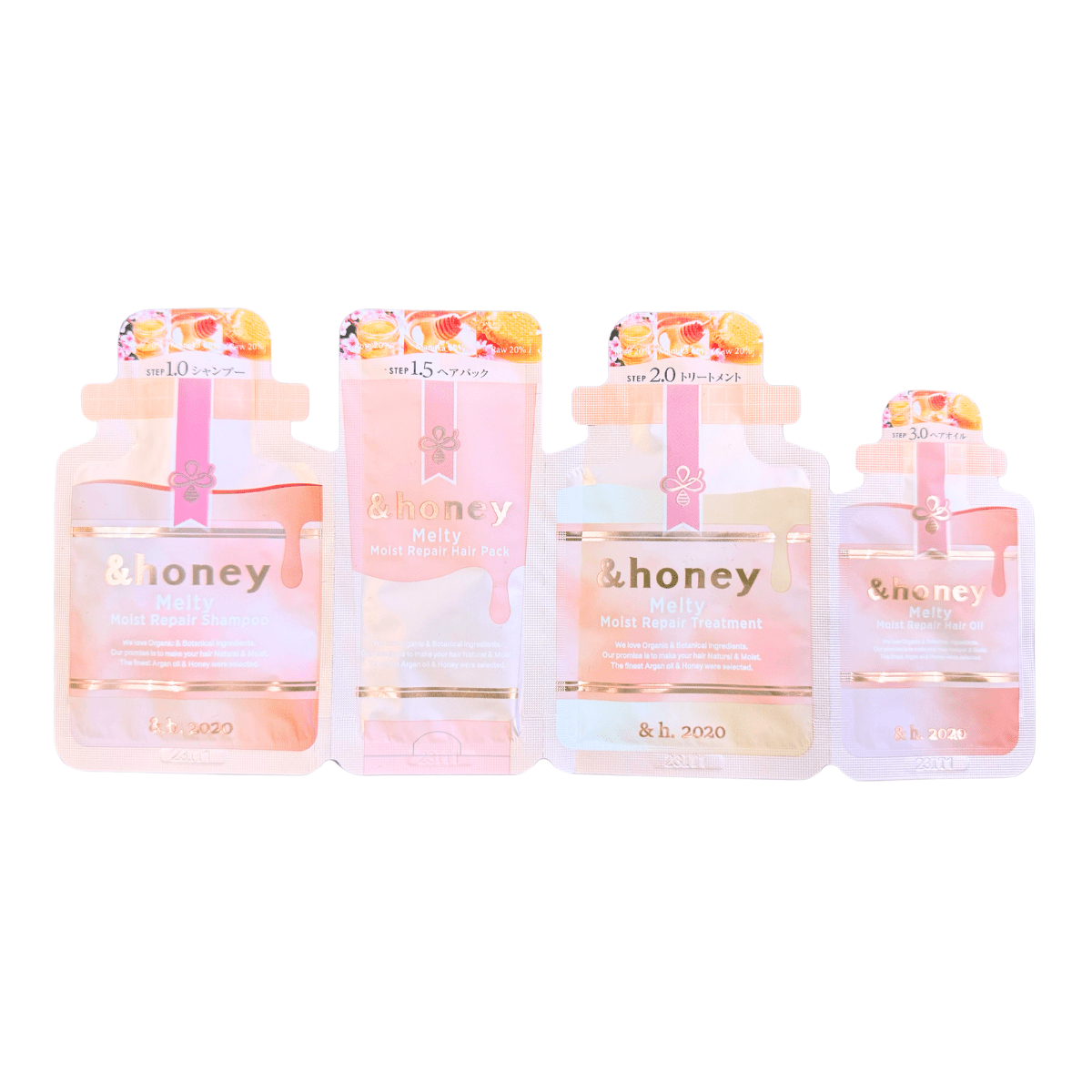 &honey 蜂蜜顺滑保湿修护4步旅行套装 控油顺柔便携装