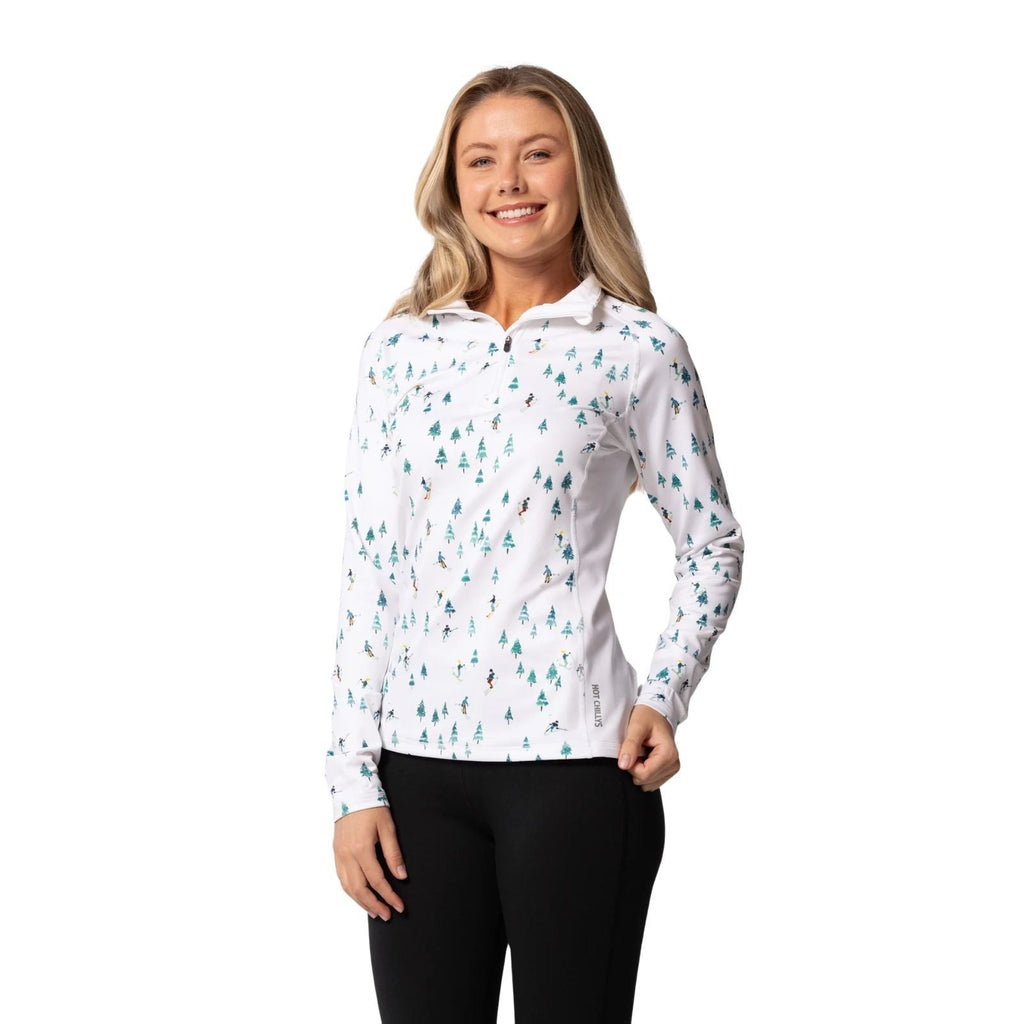 Hot Chillys Micro-Elite Chamois Blocking Zip-T – Women's