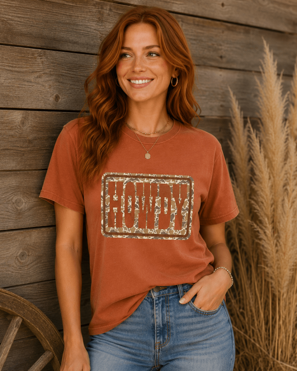 Howdy Camo Graphic Tee