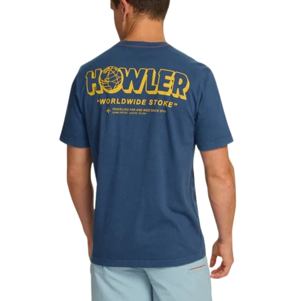 Howler Brothers Worldwide Stoke Cotton Pocket T-Shirt – Men's