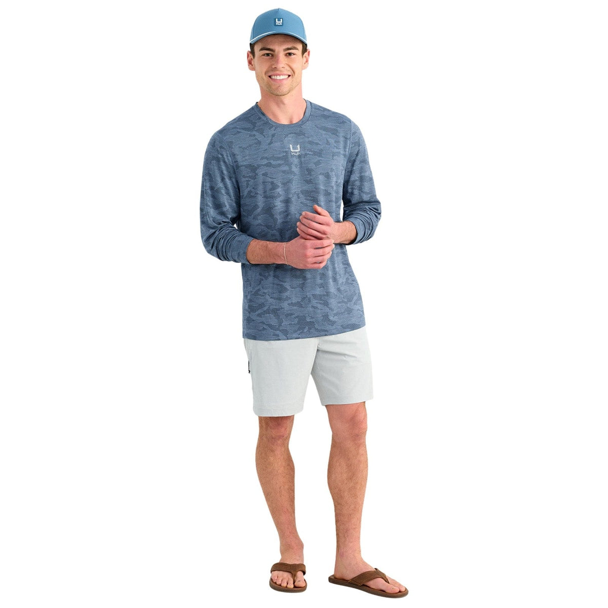 Huk A1A Pro Long Sleeve Crew – Men's
