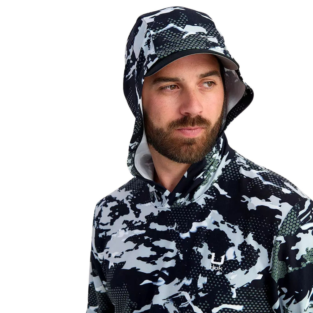 Huk Leeward Lightweight Fleece KC Printed Hoodie – Men's