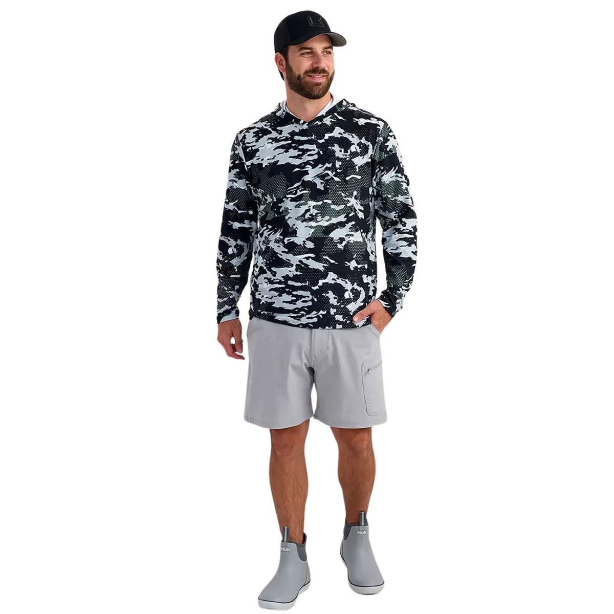 Huk Leeward Lightweight Fleece KC Printed Hoodie – Men's