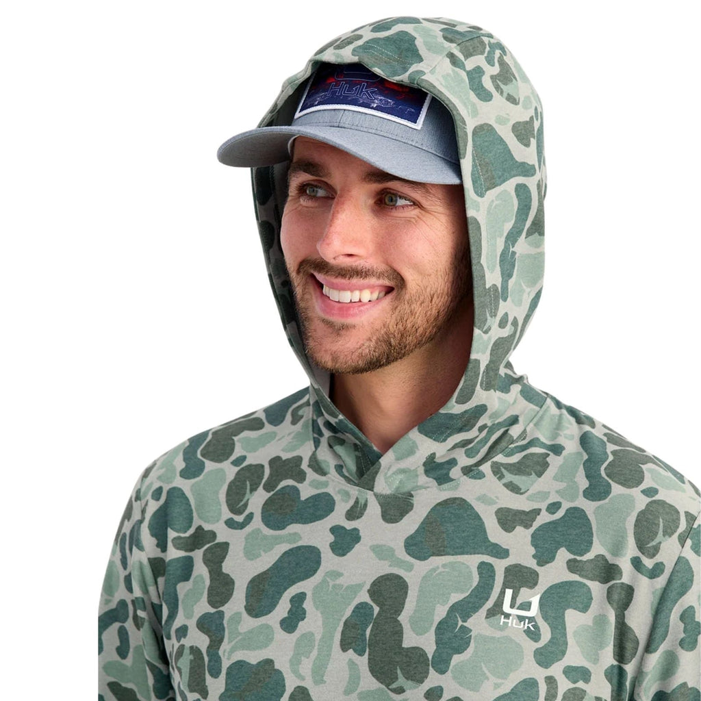 Huk Leeward Lightweight Fleece KC Printed Hoodie – Men's