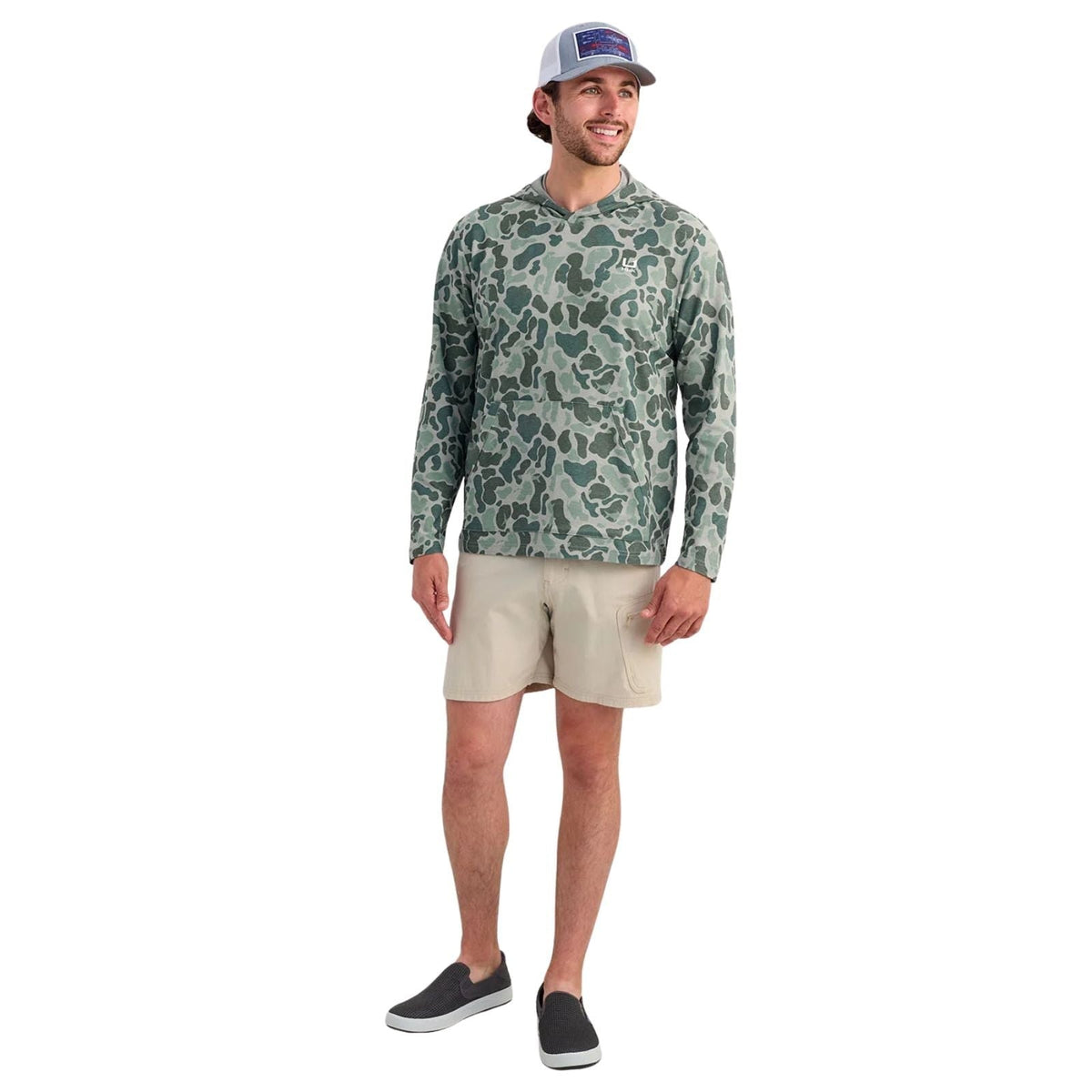 Huk Leeward Lightweight Fleece KC Printed Hoodie – Men's