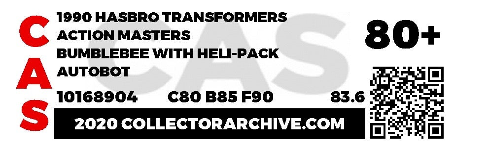 Action Masters: Bumble Bee (Transformers, Hasbro) **CAS Graded 80+**