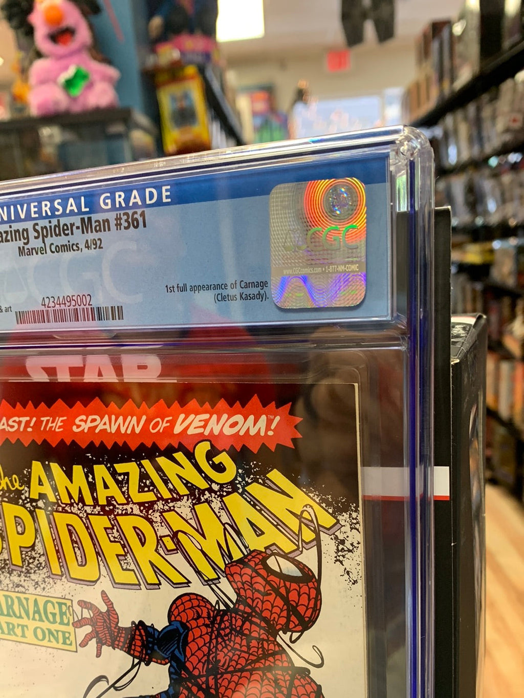 Amazing Spider-Man 361 (CGC 9.0, Marvel Comics) 1st Carnage
