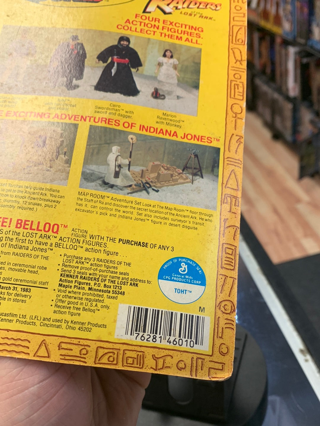 Toht 4 Back(Vintage Indiana Jones ROTA, Kenner) Sealed