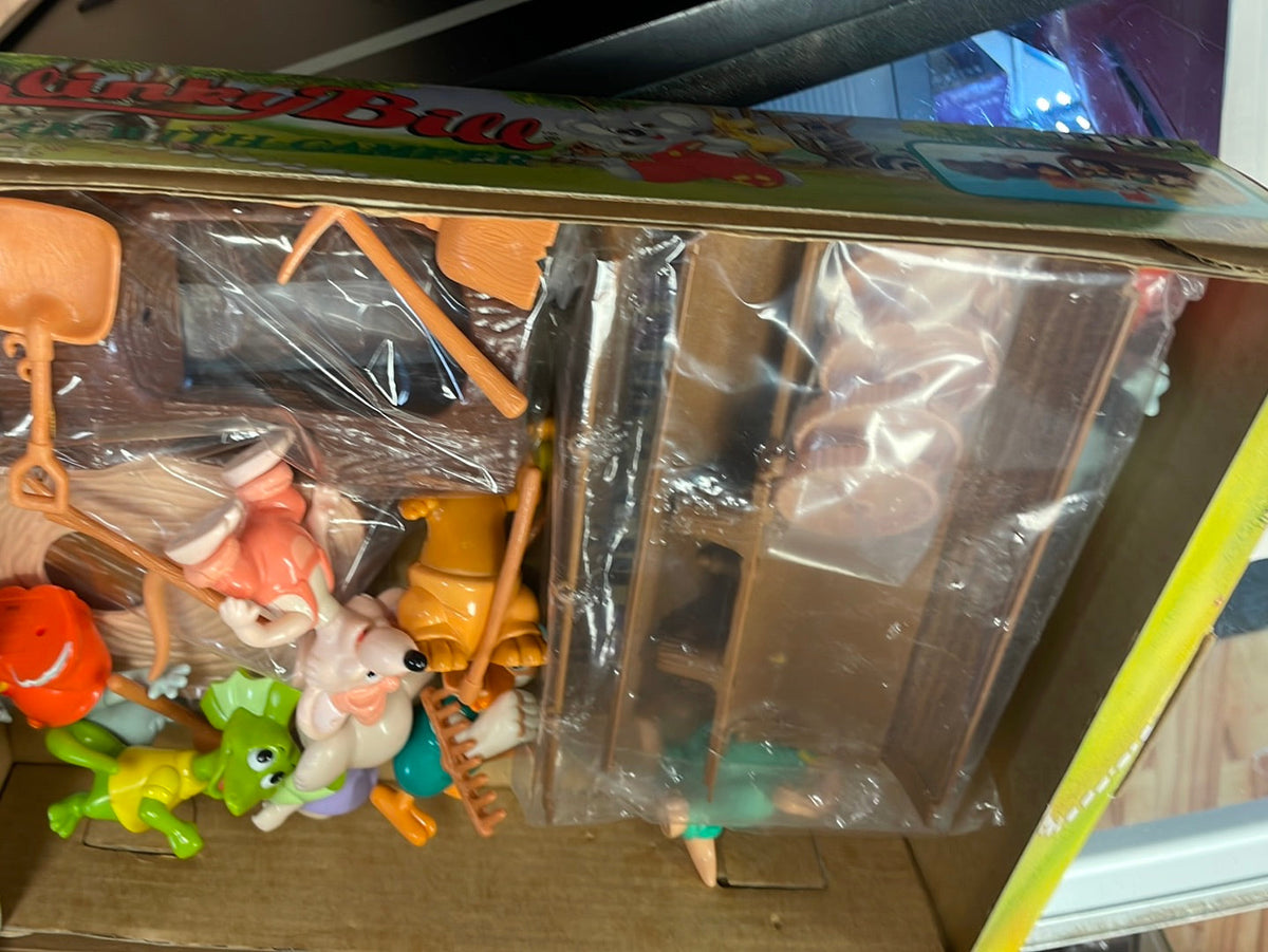 Log Car with Camper (Vintage Blinky Bill, ERTL) Unused Contents