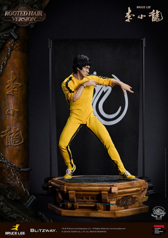 Bruce Lee 50th Anniversary Statue (Rooted Hair Version)