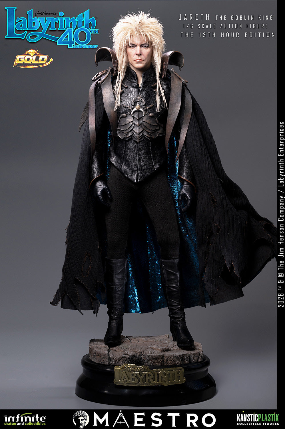Labyrinth (1986): Jareth the Goblin King The 13th Hour Edition Gold