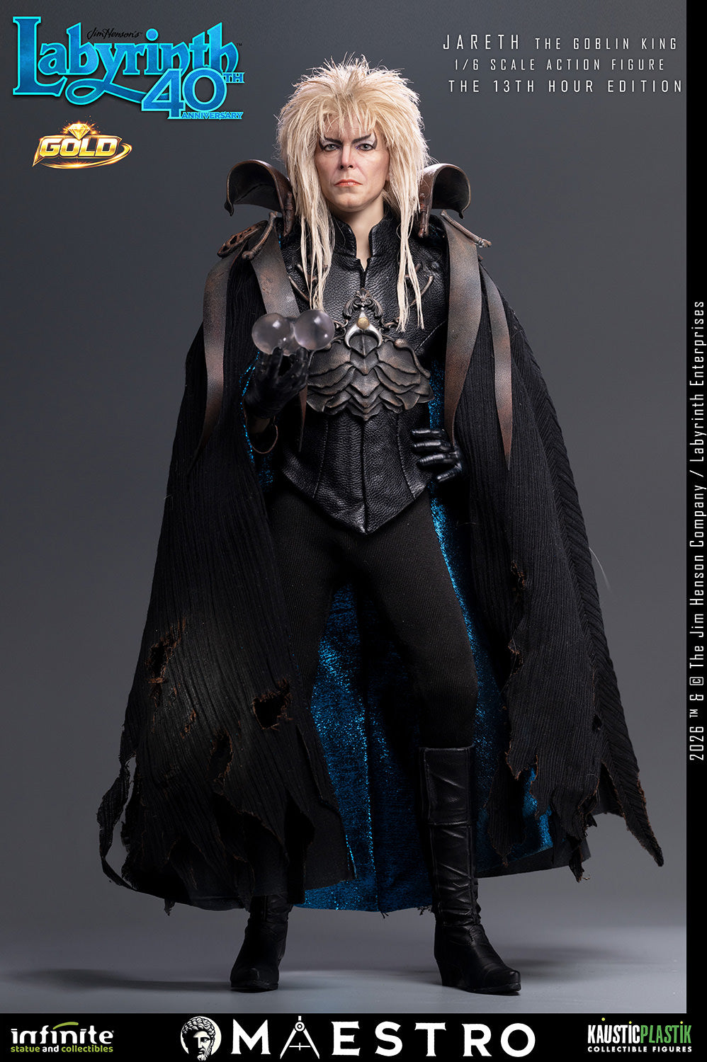 Labyrinth (1986): Jareth the Goblin King The 13th Hour Edition Gold