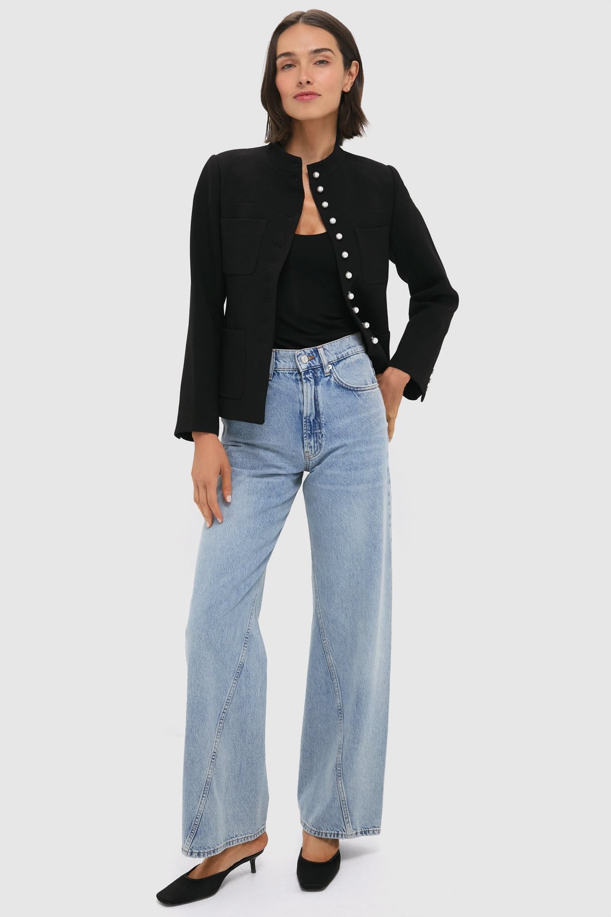 Black Suzette Sportswear Jacket