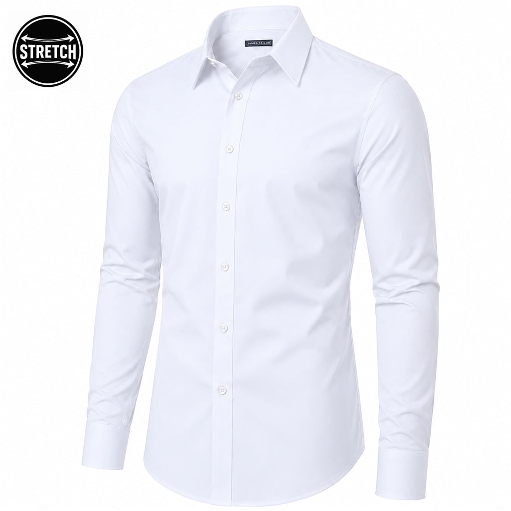 Galaxy James Tailor Men's  Slim Fit Long Sleeve Stretch Dress Shirt