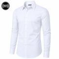 Galaxy James Tailor Men's  Slim Fit Long Sleeve Stretch Dress Shirt