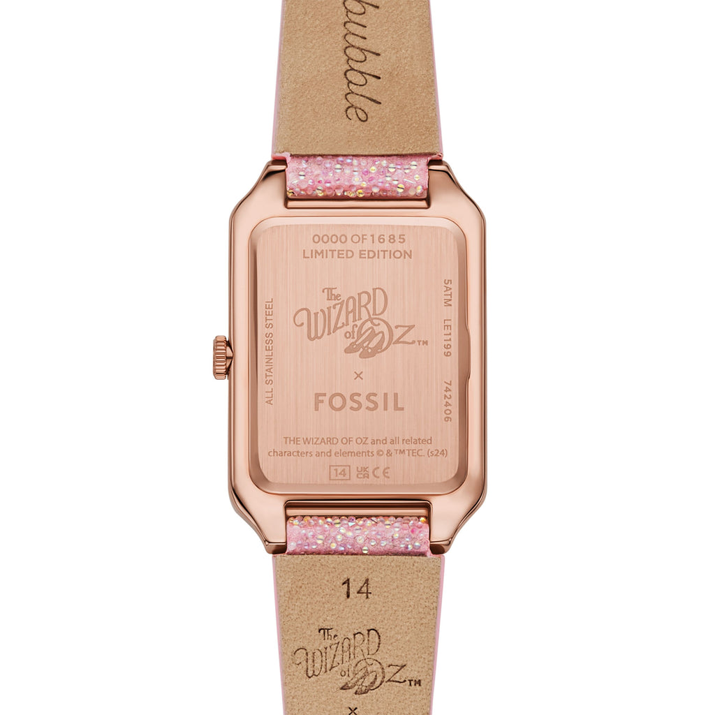 Fossil Women's The Wizard of Oz x Fossil Limited-Edition Glinda The Good Witch 26mm Three-Hand, Rose Gold-Tone Stainless