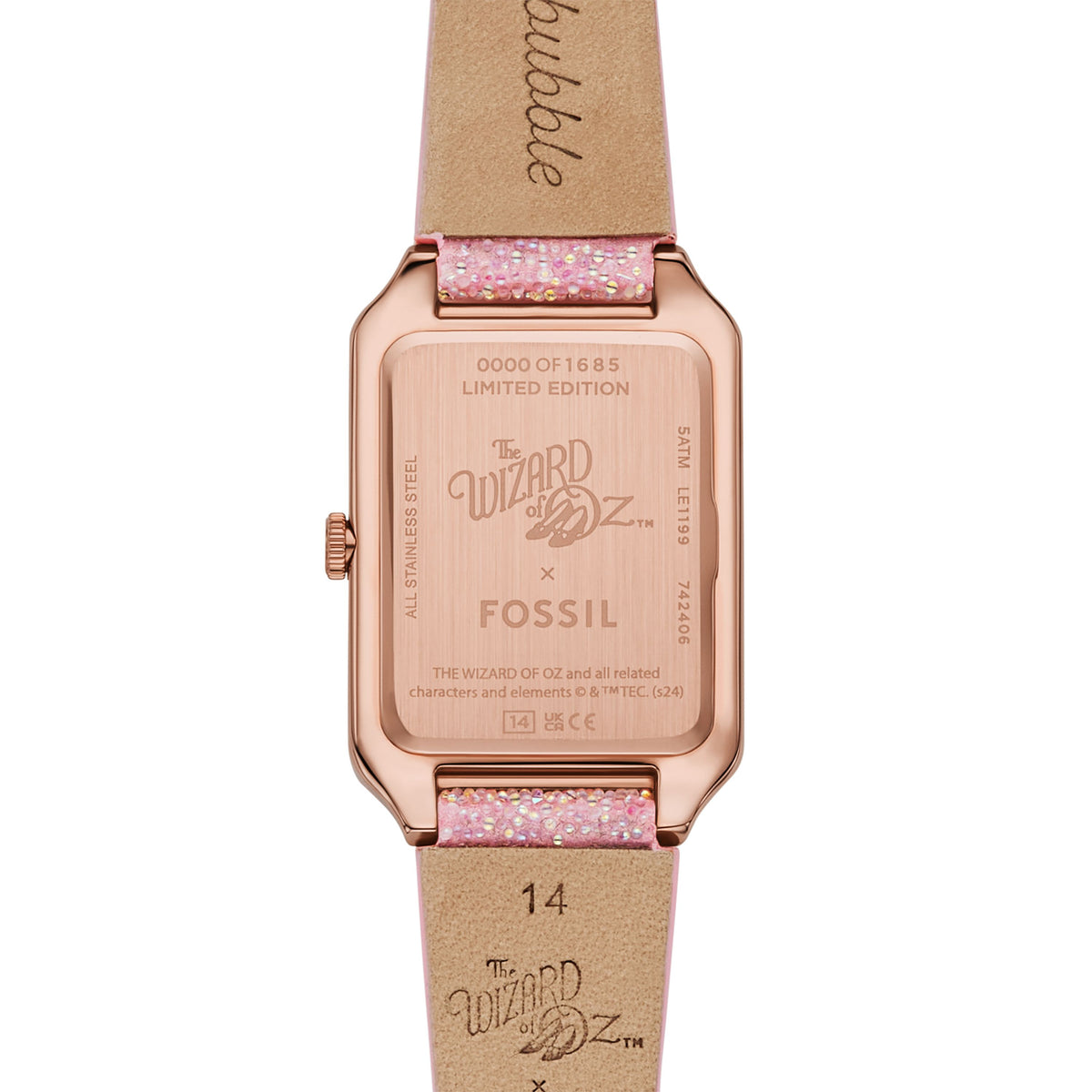 Fossil Women's The Wizard of Oz x Fossil Limited-Edition Glinda The Good Witch 26mm Three-Hand, Rose Gold-Tone Stainless
