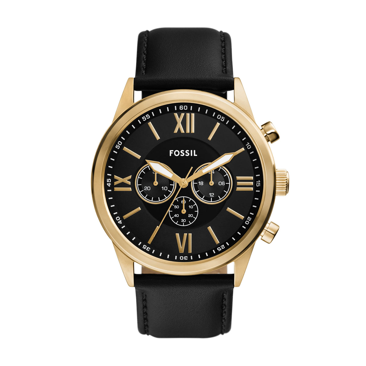 Fossil Men's Flynn 48mm Chronograph, Gold-Tone Stainless Steel Watch, BQ2823