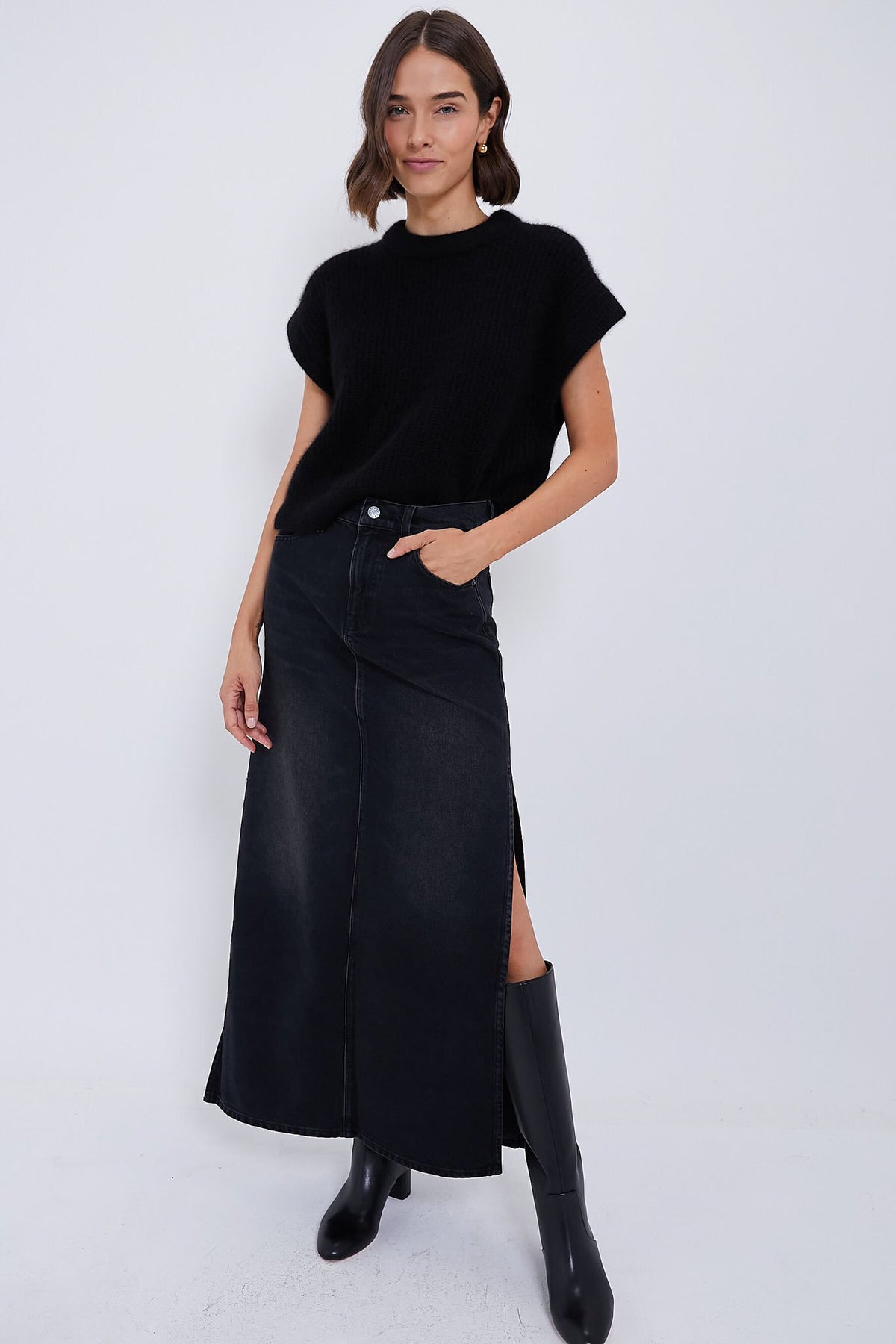 Black Softest Olivia Vest