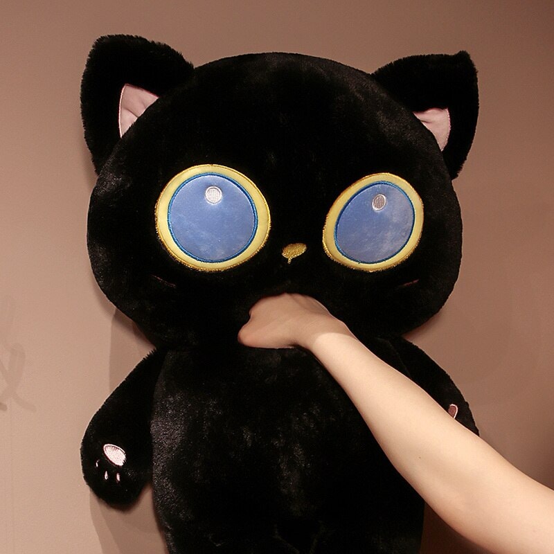 Arrayah the Blue Eye Black Cat Plushie