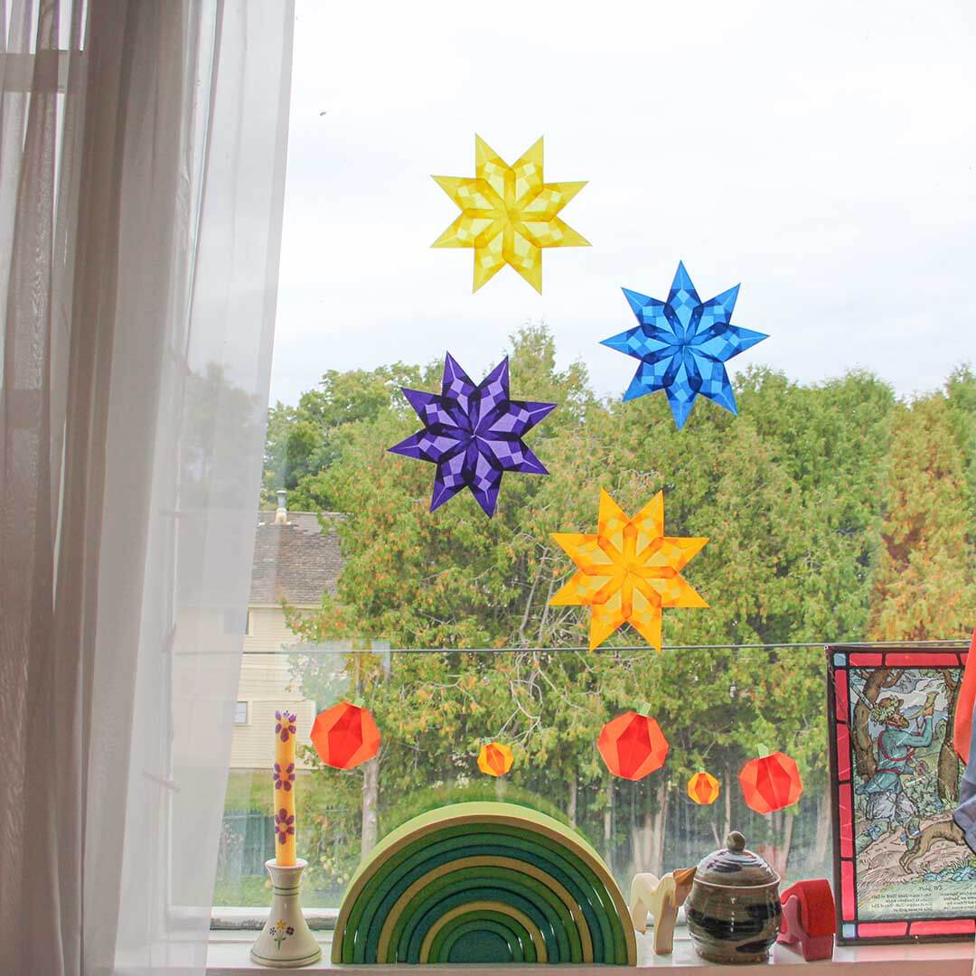 Waldorf Window Stars Paper