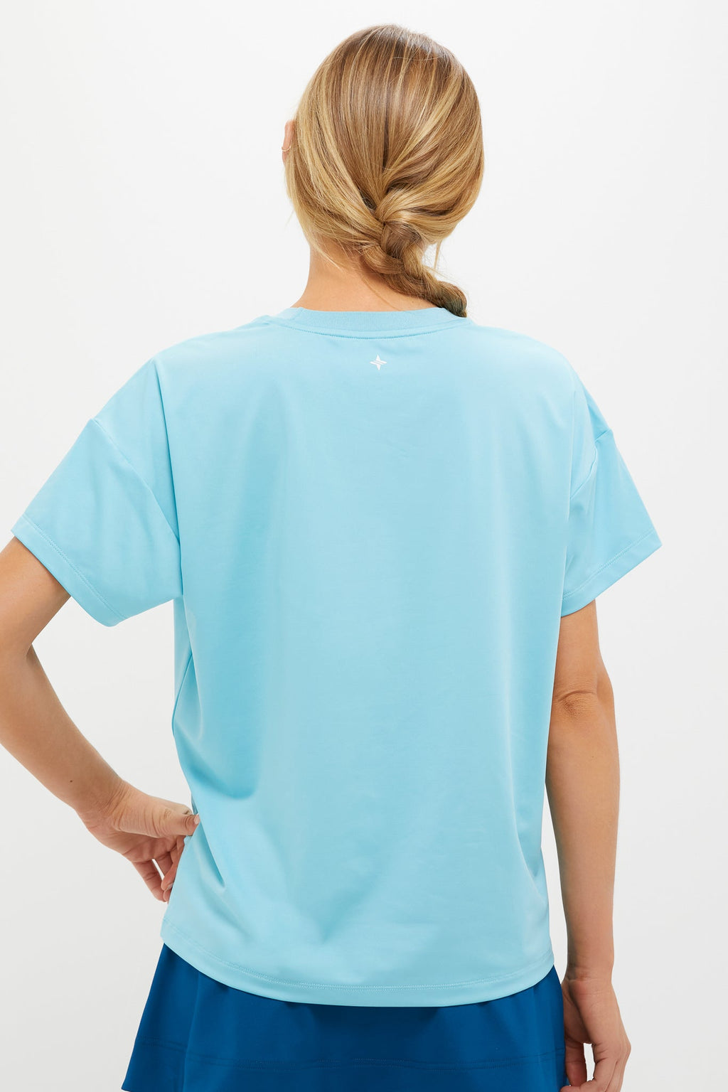 Bright Blue Short Sleeve Performance Jersey Ryan Boyfriend Tee