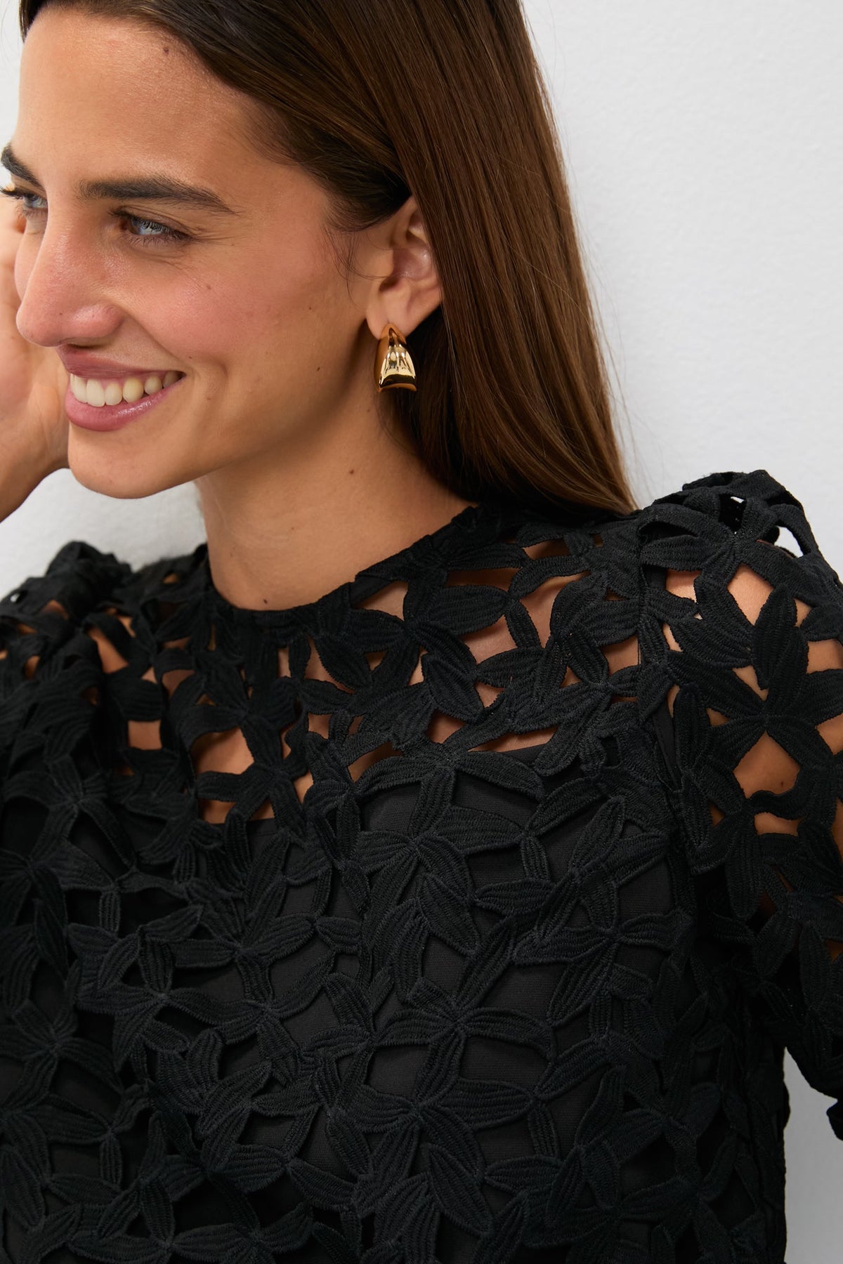 Black Lace Elodie Blouse