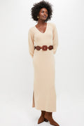 Almond Knit Anya Midi Dress