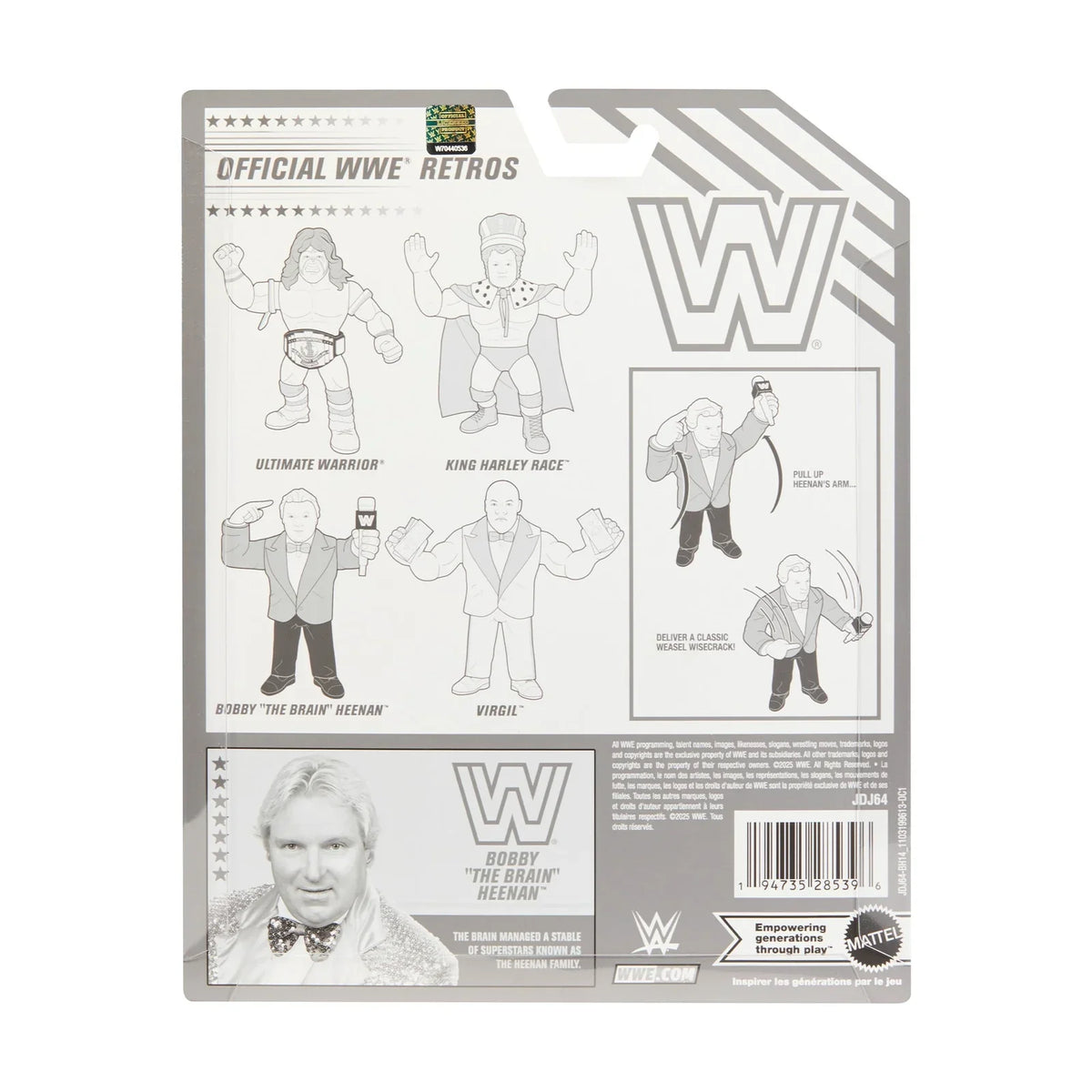 Bobby the Brain Heenan (WWE Retro, Mattel) SEALED