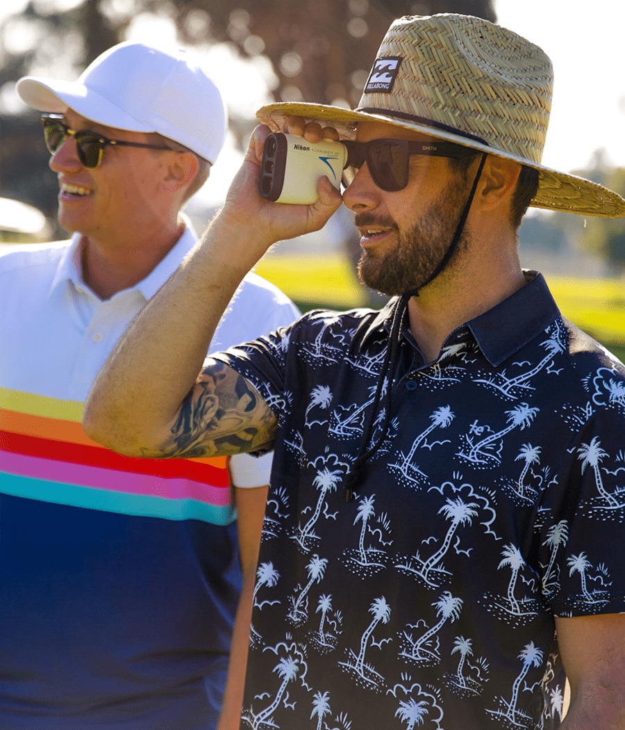Men's Monochrome Moonlight Golf Polo
